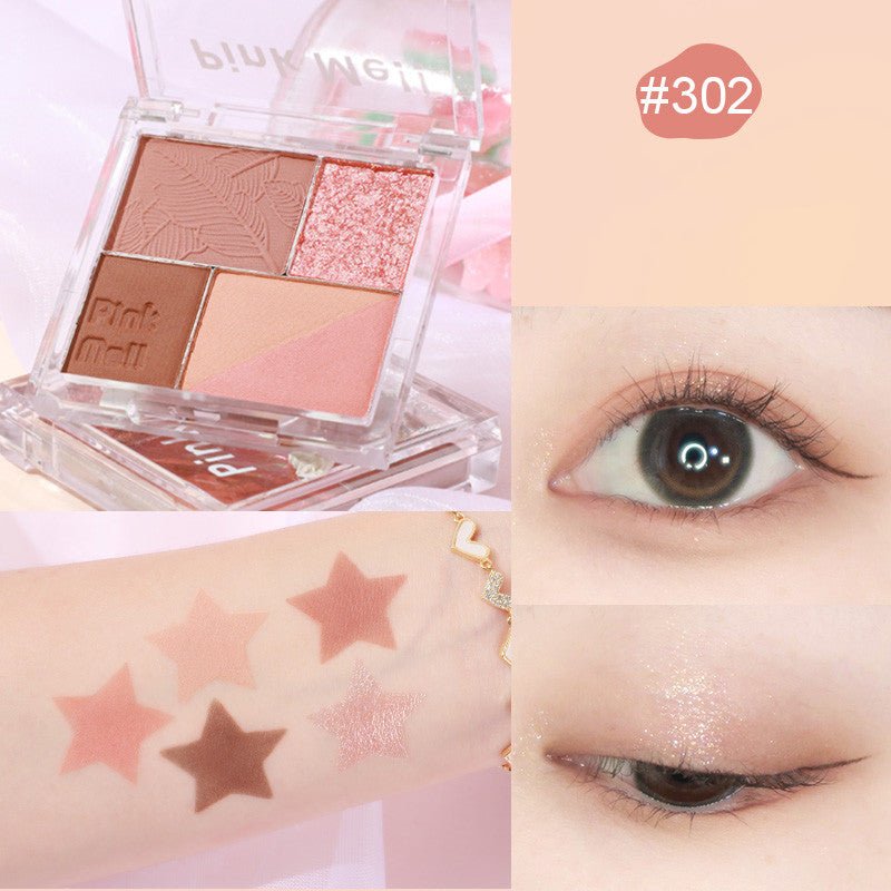 Fingertip Magic Eyeshadow Newbie Low Saturation Milk Tea Earth Color Pearl Matte - DunbiBeauty, LLC