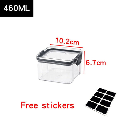 Food Storage Containers Kitchen Storage Organization Kitchen Storage Box Jars Ducts Storage for Kitchen PET Food Storage Box Lid - DunbiBeauty, LLC