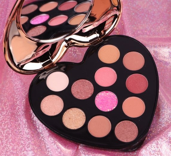 Heart-Shaped 12 Color Eyeshadow Palette - DunbiBeauty, LLC