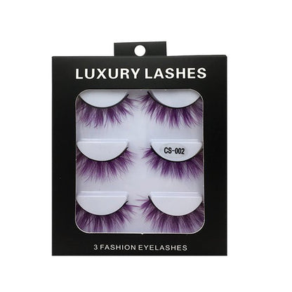 High-grade Color False Eyelashes Three-dimensional Thick Thickened Eyelash Cross Natural - DunbiBeauty, LLC