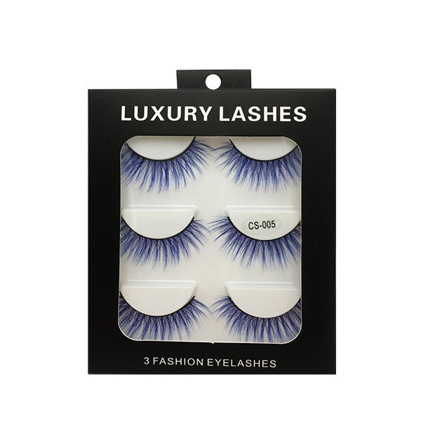 High-grade Color False Eyelashes Three-dimensional Thick Thickened Eyelash Cross Natural - DunbiBeauty, LLC