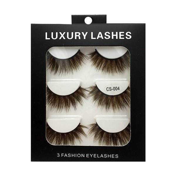High-grade Color False Eyelashes Three-dimensional Thick Thickened Eyelash Cross Natural - DunbiBeauty, LLC