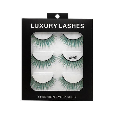 High-grade Color False Eyelashes Three-dimensional Thick Thickened Eyelash Cross Natural - DunbiBeauty, LLC