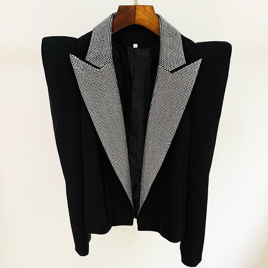 HIGH STREET Women's Studded Collar Blazer - DunbiBeauty, LLC
