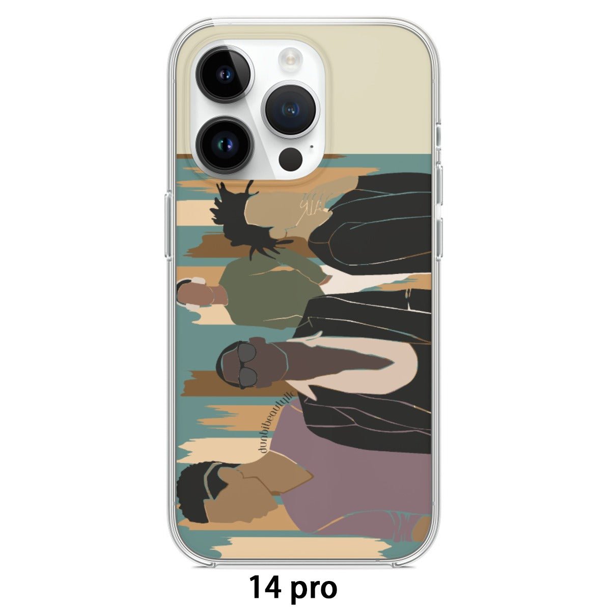 iPhone14 Series Mobile Phone Case | TPU Black Men, Music, Sophistication, Style, Youth, Style #3 (Designed by Dunbi) - DunbiBeauty, LLC