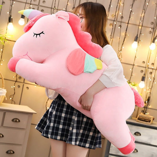Kawaii Giant Unicorn Plush Toy - DunbiBeauty, LLC