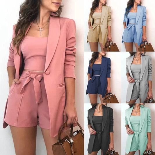 Long-Sleeve Blazer Set - DunbiBeauty, LLC
